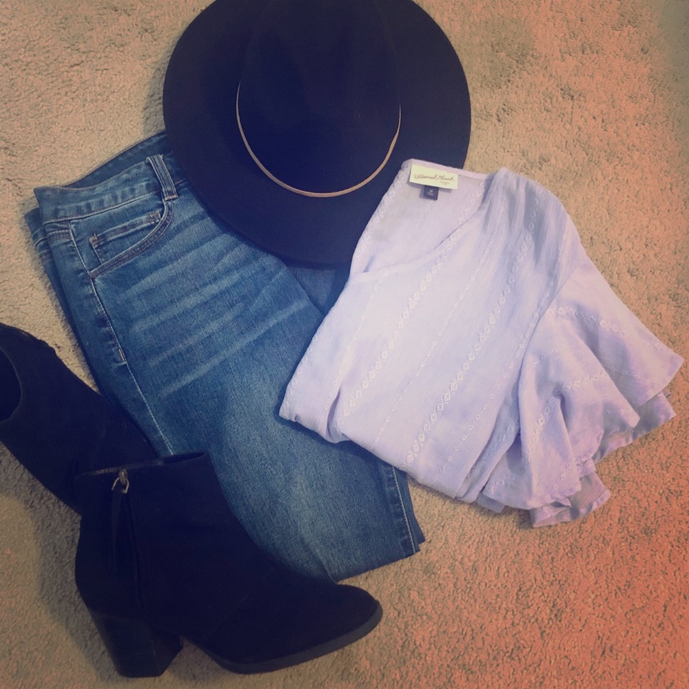 Boho V neck blouse